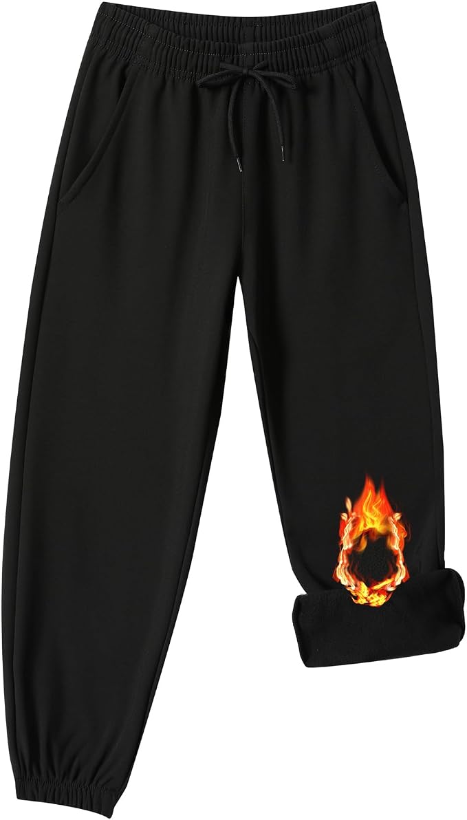 Toddler Fleece Lined Warm Joggers - Image 2