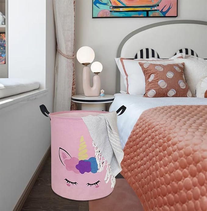 Round Laundry Hamper Storage Basket Laundry Organizer Hamper Storage Bins - Image 3