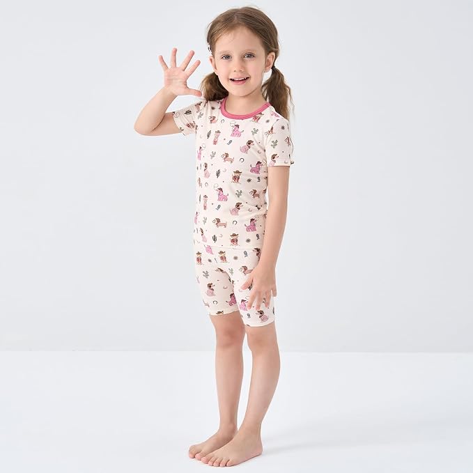 pureborn Baby Toddler Kids Viscose from Bamboo Pajamas Set Pjs 2pcs 18M-8Y - Image 3