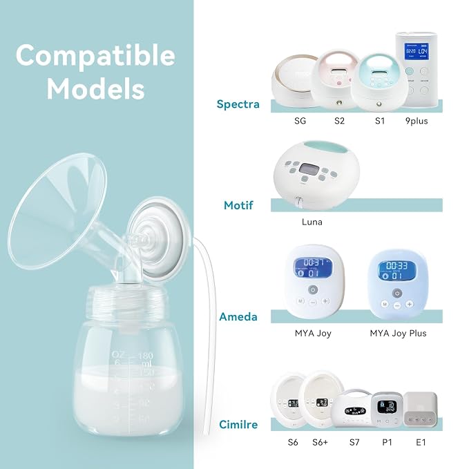 Breast Milk Collection and Storage Bottles, Compatible - Image 2
