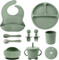 10-Piece Silicone Baby Feeding Set – BPA-Free, Spill-Proof Suction Plate by Unknown