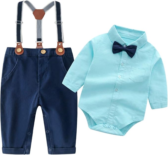 Boarnseorl Baby Boys Pants Sets, Toddler Gentleman Outfits, Infant Long Sleeve by Boarnseorl