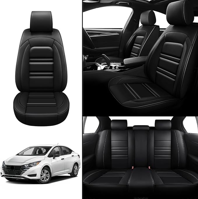 Seat Covers for Nissan Car Versa 2007-2025 | 5-Seats Leather Seat Covers - Image 2
