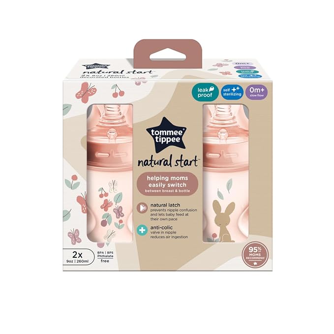 Tommee Tippee Natural Start Anti-Colic 9 oz BPA Free Baby Bottles, 0+ Months - Image 9