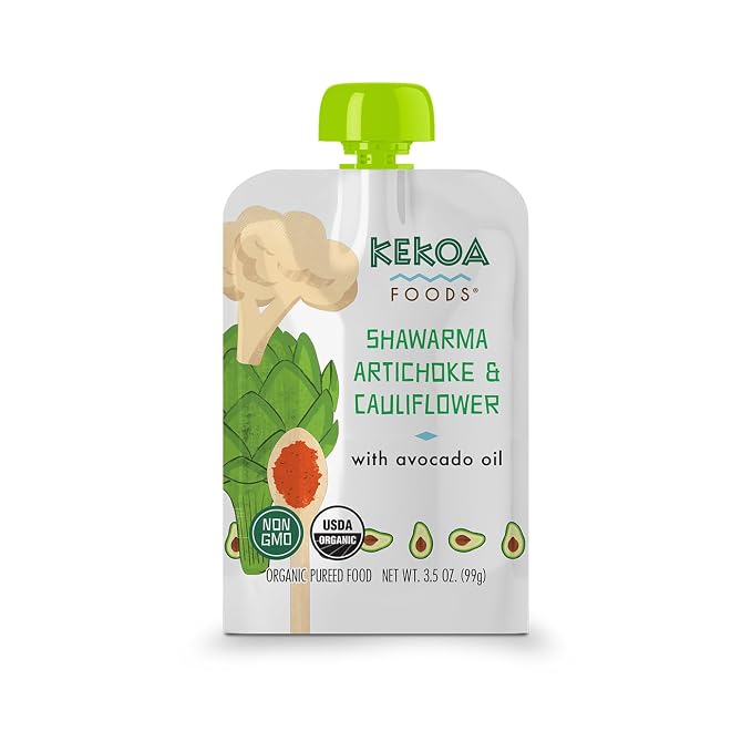 Kekoa Foods Shawarma, Artichoke & Cauliflower Baby Food Purée | 100% USDA - Image 8