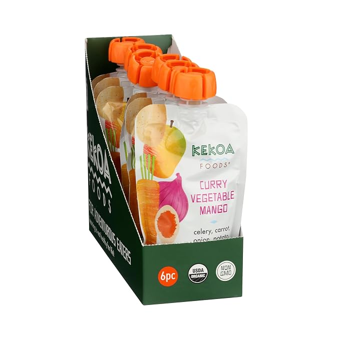 Kekoa Foods Curry Vegetable Mango Baby Food Purée | 100% USDA Certified-Organic - Image 7