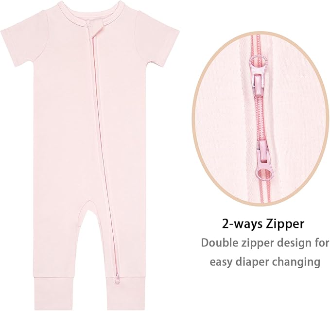 GUISBY Footless Short Sleeve Baby Pajamas - Image 2