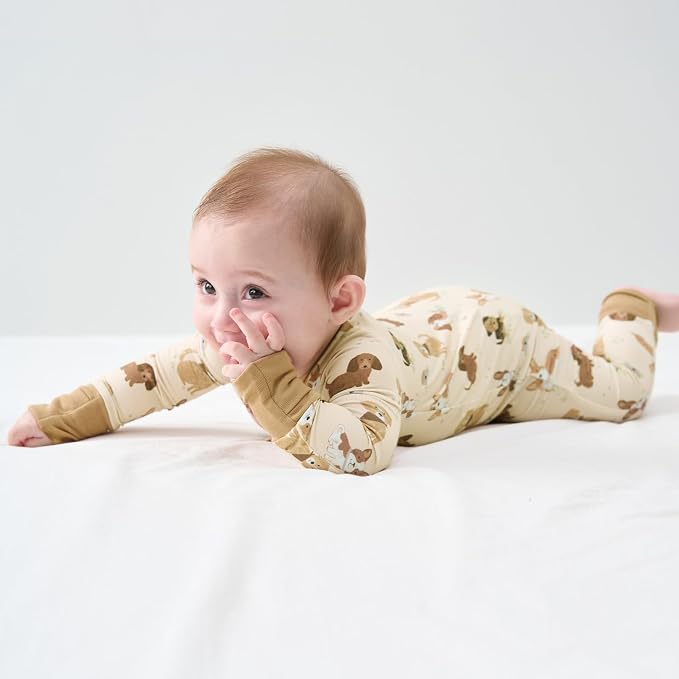 pureborn Baby Infant Boys Girls Sleeper Snug Fit Viscose from Bamboo Pajamas - Image 3