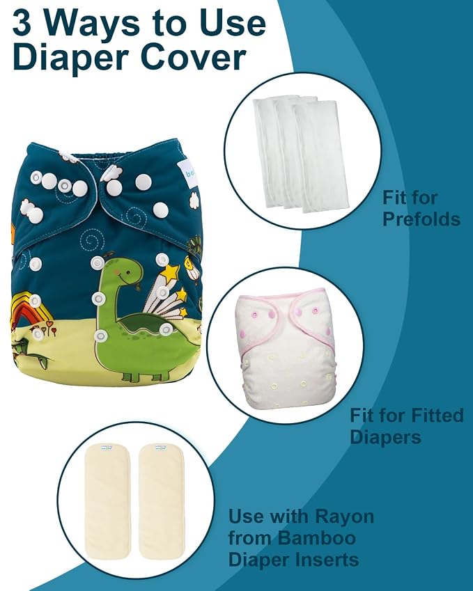 babygoal Cloth Diaper Covers 6 Pack - Image 4