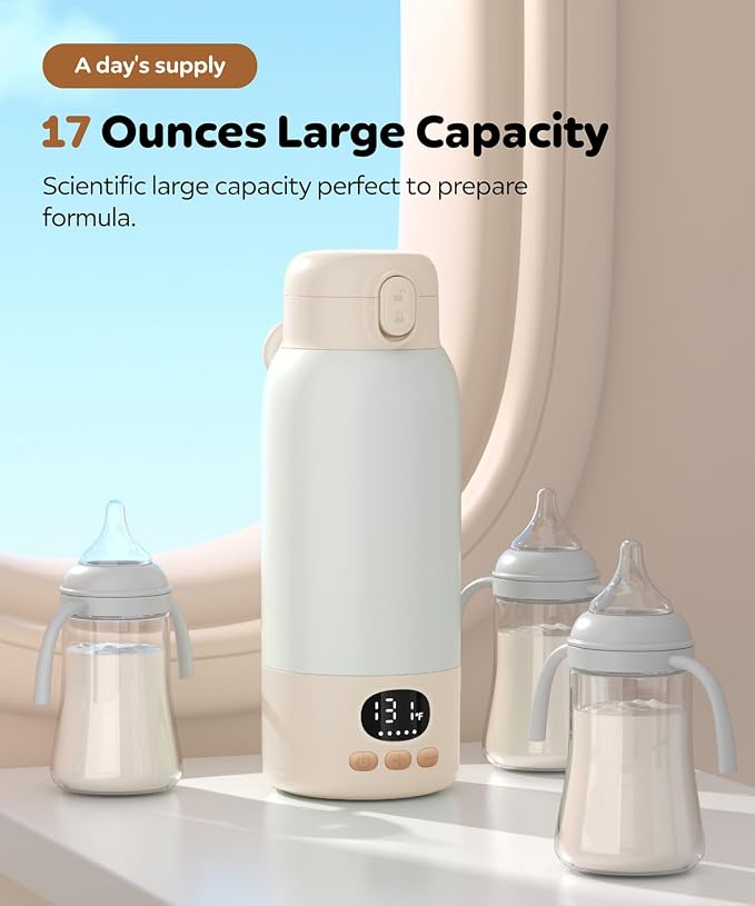 Portable Bottle Warmer for Travel, Milk Warmer for Breast Milk Formula & Water - Image 5