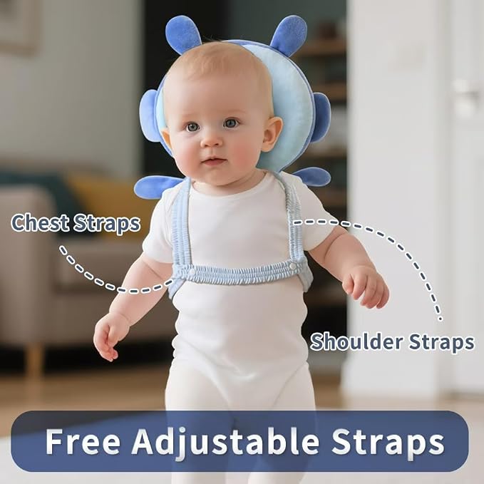 GINMOON Baby Head Protector Backpack, Lightweight and Breathable, Baby Walking - Image 3