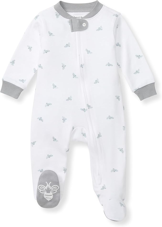 Burt’s Bees Baby Boys' One-Piece Sleep and Play 100% Organic Cotton PJs by BurtsBeesBaby