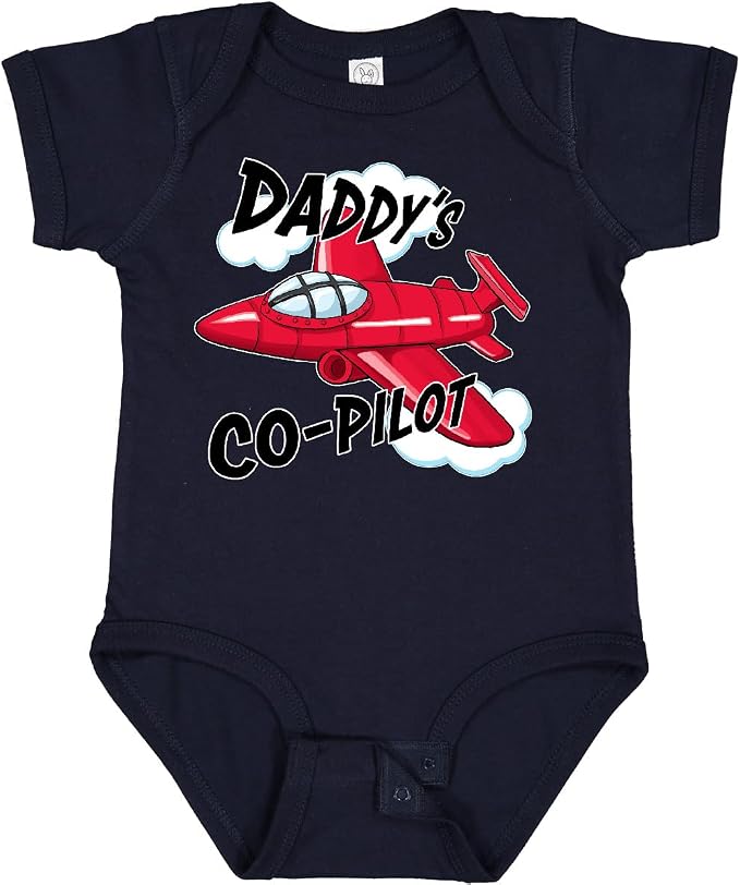 inktastic Daddys Co-Pilot for Fathers Day Baby Bodysuit by Inktastic