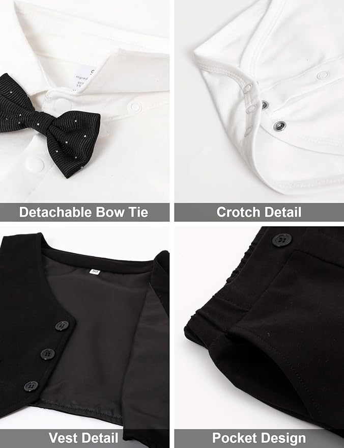 A&J DESIGN Baby Boy Suits Clothes Infant Toddler Formal Gentleman Outfits - Image 4