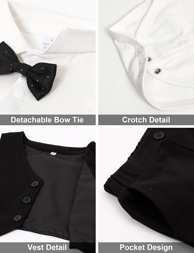A&J DESIGN Baby Boy Suits Clothes Infant Toddler Formal Gentleman Outfits - Image 4