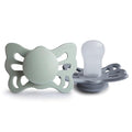FRIGG Butterfly Anatomical SilkySoft Silicone Baby Pacifier | Made in Denmark | by mushie