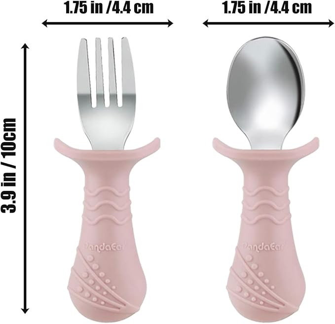 PandaEar Stainless Steel Baby Feeding Set | 2 Divided Suction Plates, 2 - Image 8