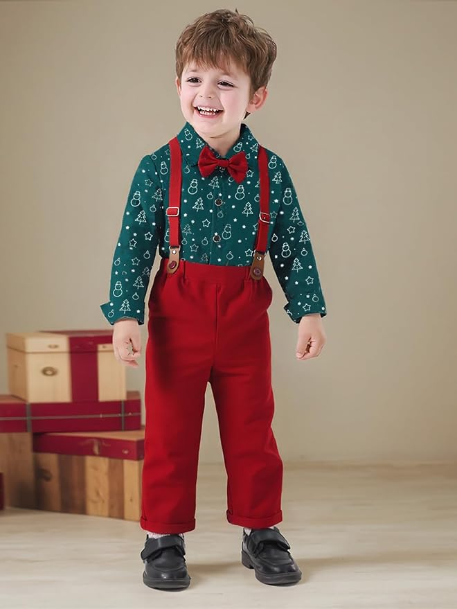Boarnseorl Baby Boys Pants Sets, Toddler Gentleman Outfits, Infant Long Sleeve - Image 2