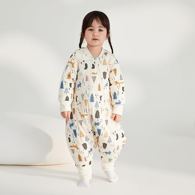 Duomiaomiao Unisex Baby Sleep Sack, 3.5 TOG Baby Sleeping Bag, 100% Cotton - Image 2