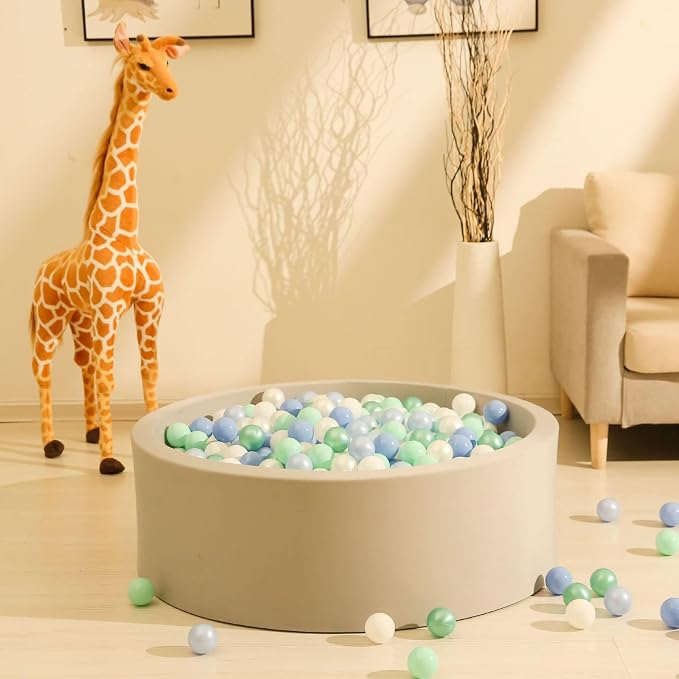 GOGOSO Ball Pits Balls for Toddlers Pack of 50 100 200 Plastics Shape Ball - Image 6