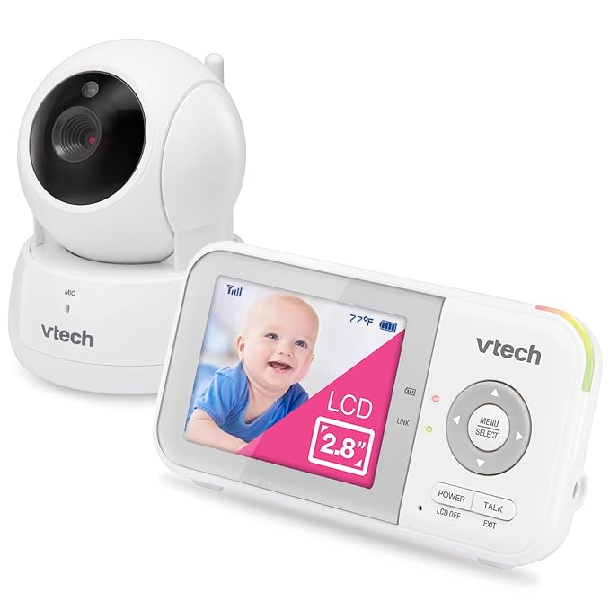 VTech VM923 Baby Monitor, 2.8” Screen, Pan-Tilt-Zoom, 1000ft Long Range by VTechBabyMonitors