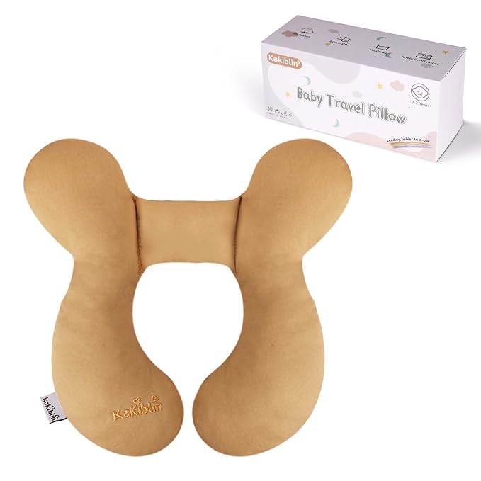 KAKIBLIN Baby Travel Pillow, Infant Head and Neck Support Pillow by KAKIBLIN