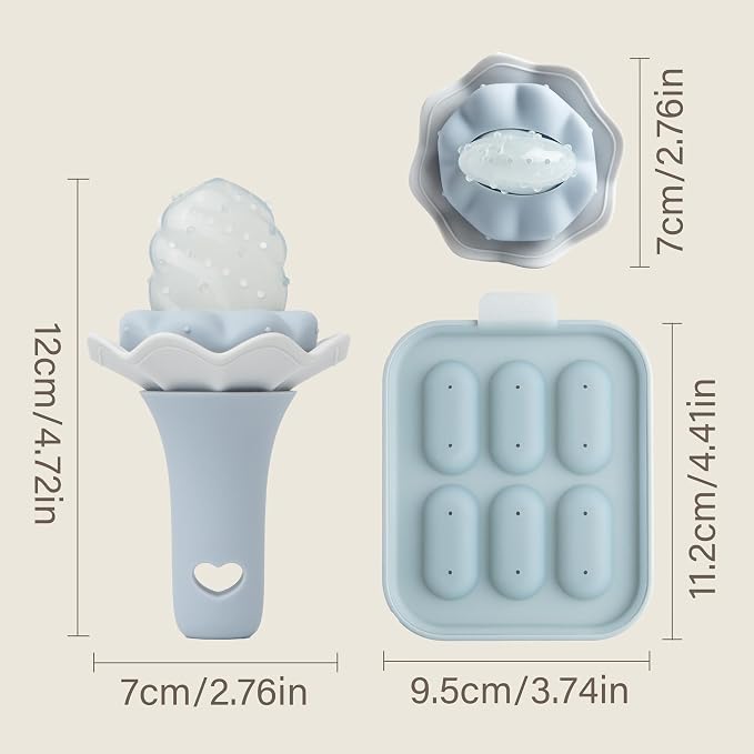 Moonkie Baby Fruit Feeder with Freezer Tray, BPA Free Silicone Food Feeder - Image 7