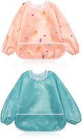 Little Dimsum Baby Bib with Pocket Waterproof Toddler Bibs Infant Feeding Bibs by LittleDimsum