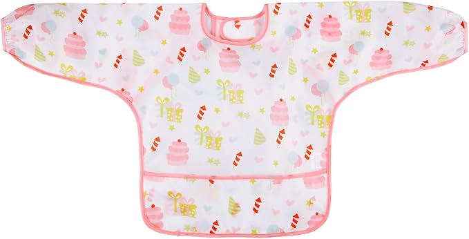 PandaEar (3 Pack Long Sleeve Bibs| Waterproof Full Sleeve Bib - Image 7