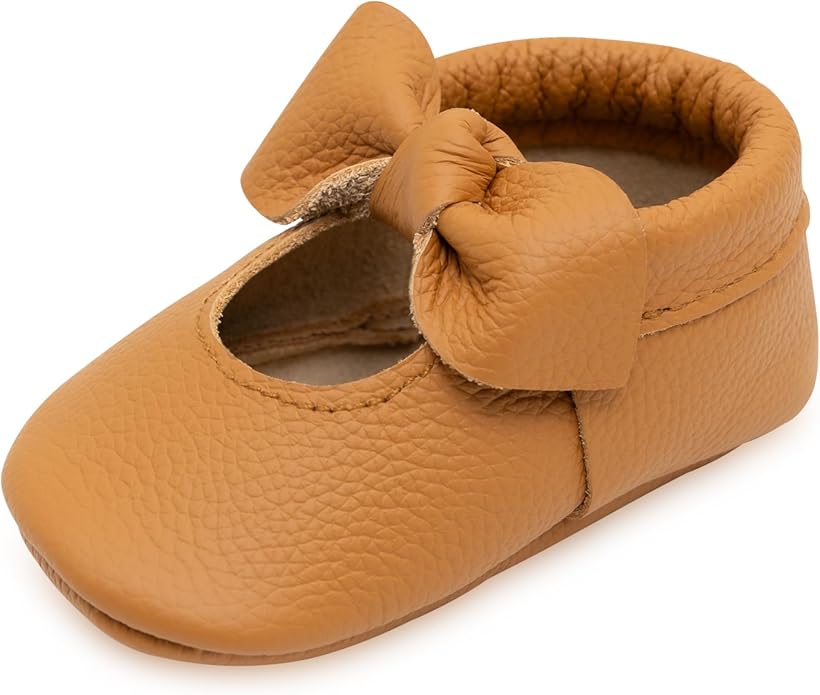BirdRock Baby Bow and Knot Moccasins by BirdRockBaby