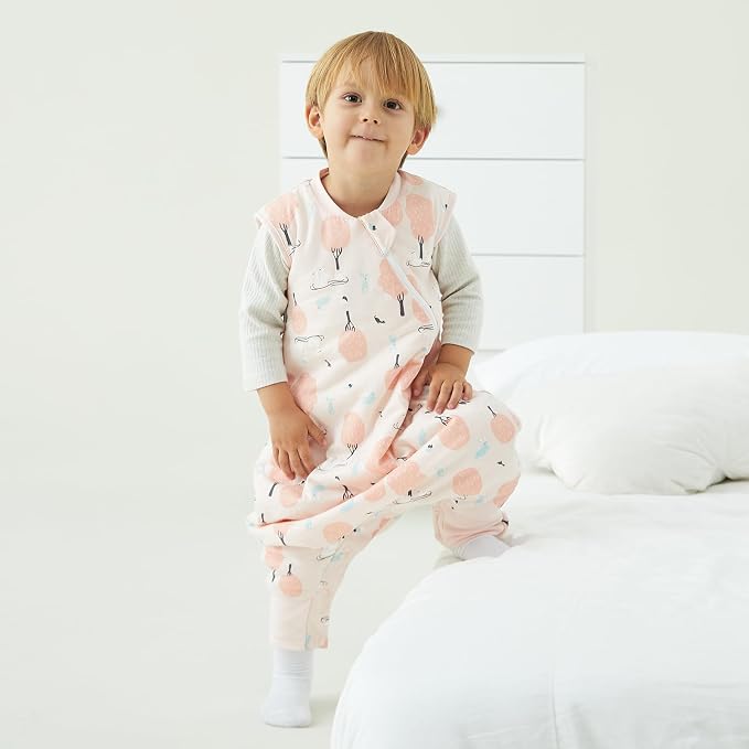 Duomiaomiao 2.5 TOG Toddler Sleep Sack 6-12 Months 100% Cotton Winter Side Open - Image 3