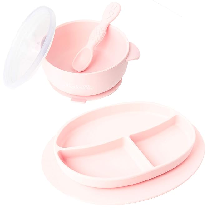 Ullabelle Toddler Plates & Bowls Complete Set w/Spoon by ullabelle