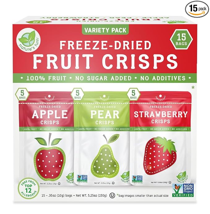 Nature’s Turn Freeze-Dried Fruit Crisps –Healthy, Gluten-Free, Crispy & by NaturesTurn