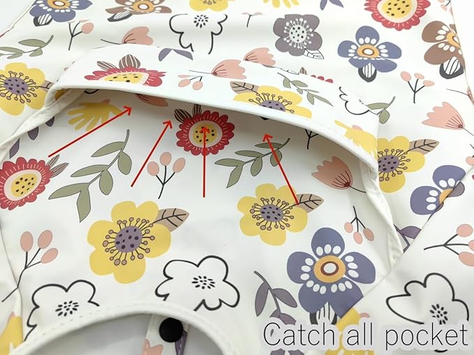GZMM Waterproof Baby Bibs, Infant Toddler Extra Cover Feeding Bib - Image 3