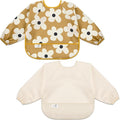 Long Sleeve Baby Bib, Waterproof Fabric, Catch-All Pocket, Baby Smock Bib by Unknown