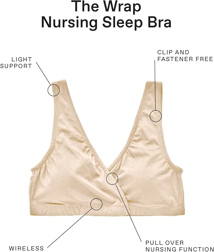 Motherhood Maternity Womens Soft Cotton Spandex Wrap Front Maternity & Nursing - Image 5