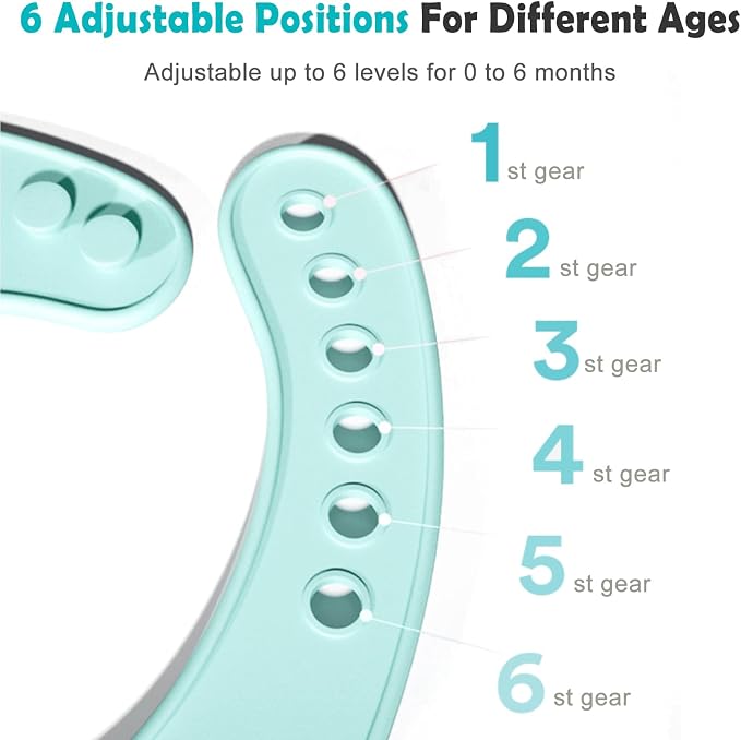 Silicone 8-Pack Bibs for Babies Toddlers Girls| Adjustable Waterproof BPA Free - Image 4