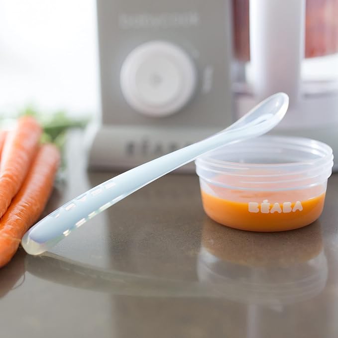 BEABA Baby's First Foods Spoon Set, Original Silicone Baby Spoons, Baby - Image 4