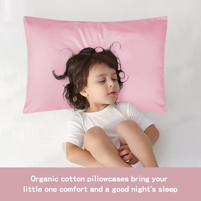 Soft Organic Cotton Toddler Pillowcases 14 X 20 Inches, Fit 13 X 18, 14 X 19 - Image 4