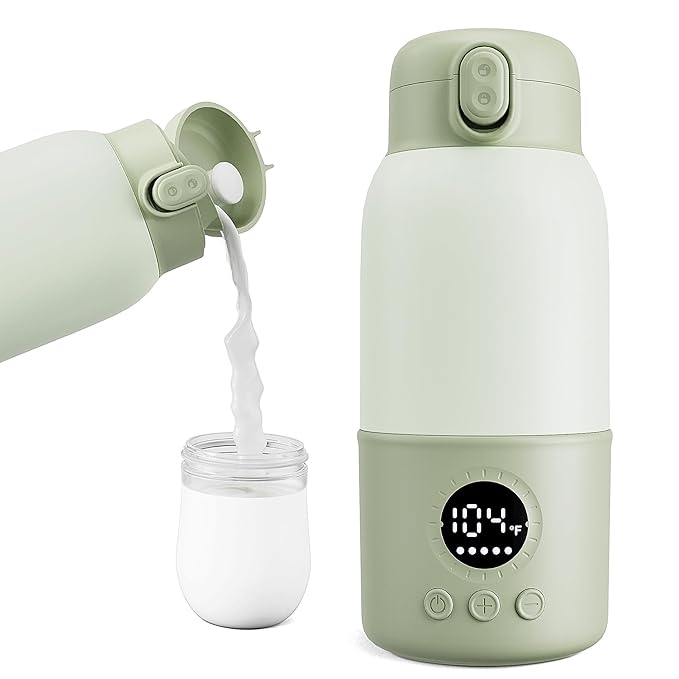 Portable Bottle Warmer for Travel, 2-Min Fast Heating Baby Bottle Warmer by Unknown