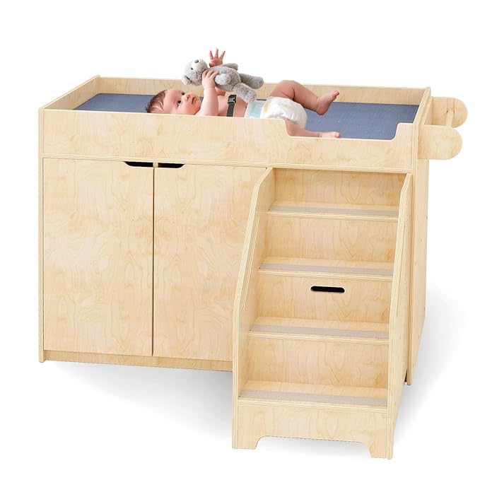 Wooden Baby Changing Table by KidiHouse