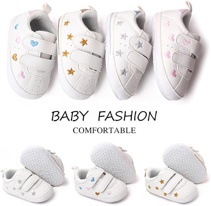 Clowora Baby Boys Girls Shoes Non-Slip Rubber Sole Sneakers Infant First - Image 5