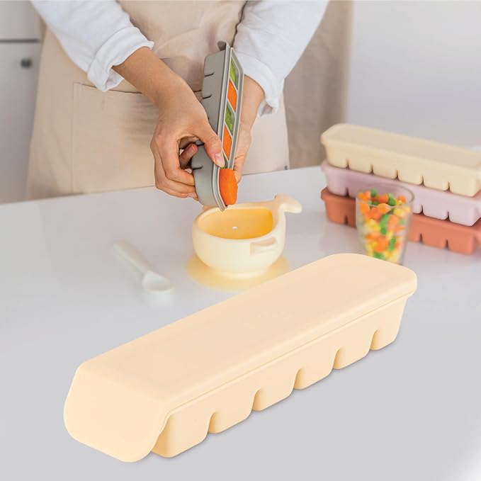 Silicone Freezer Trays with Lid, 2ea 1oz 6 Section-Leak Proof Silicone Freezer - Image 8