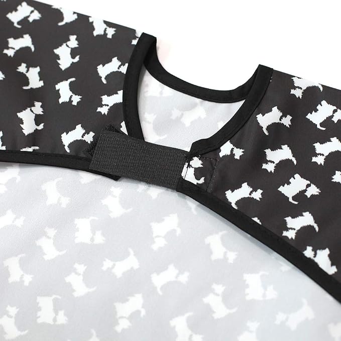 Short Sleeve Waterproof Bib for Toddlers – Feeding Apron for Mealtime, - Image 3