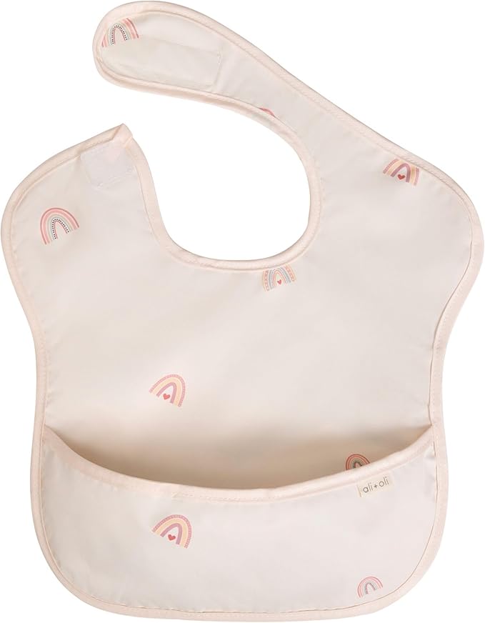 Ali+Oli Smock Bibs for Babies, BPA-Free Oeko-Tex Certified, Waterproof Baby - Image 2