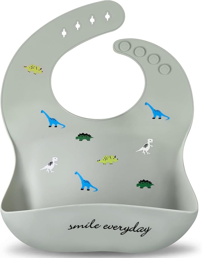Accmor Silicone Baby Bibs, Waterproof Soft Bibs by Accmor