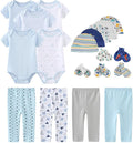 Kiddiezoom Unisex Baby Layette Essentials Giftset Clothing Set 19-Piece by Kiddiezoom