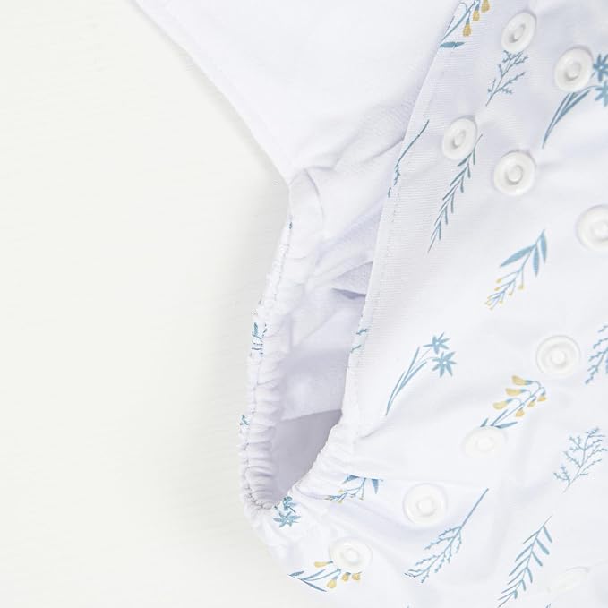HappyFlute 9 Sets Newborn Baby Cloth Pocket Diapers Adjustable Reusable - Image 4
