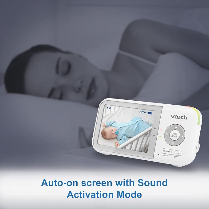 VTech VM923-2 Baby Monitor, 2.8”Screen, 1000ft Range, Pan-Tilt-Zoom, Night - Image 8
