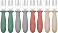 DRKIO 8 Pieces Toddler Forks Set by DRKIO